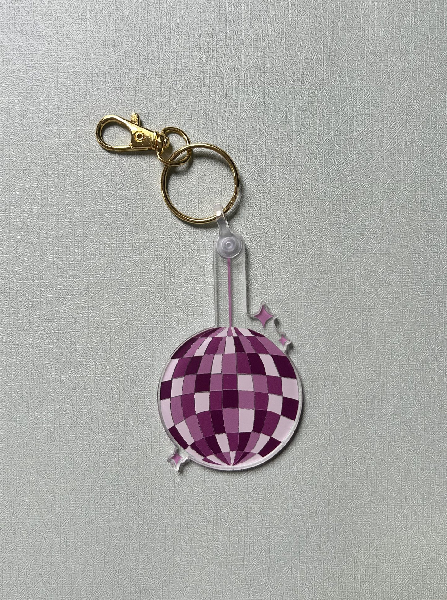 Disco Ball Acrylic Keychain