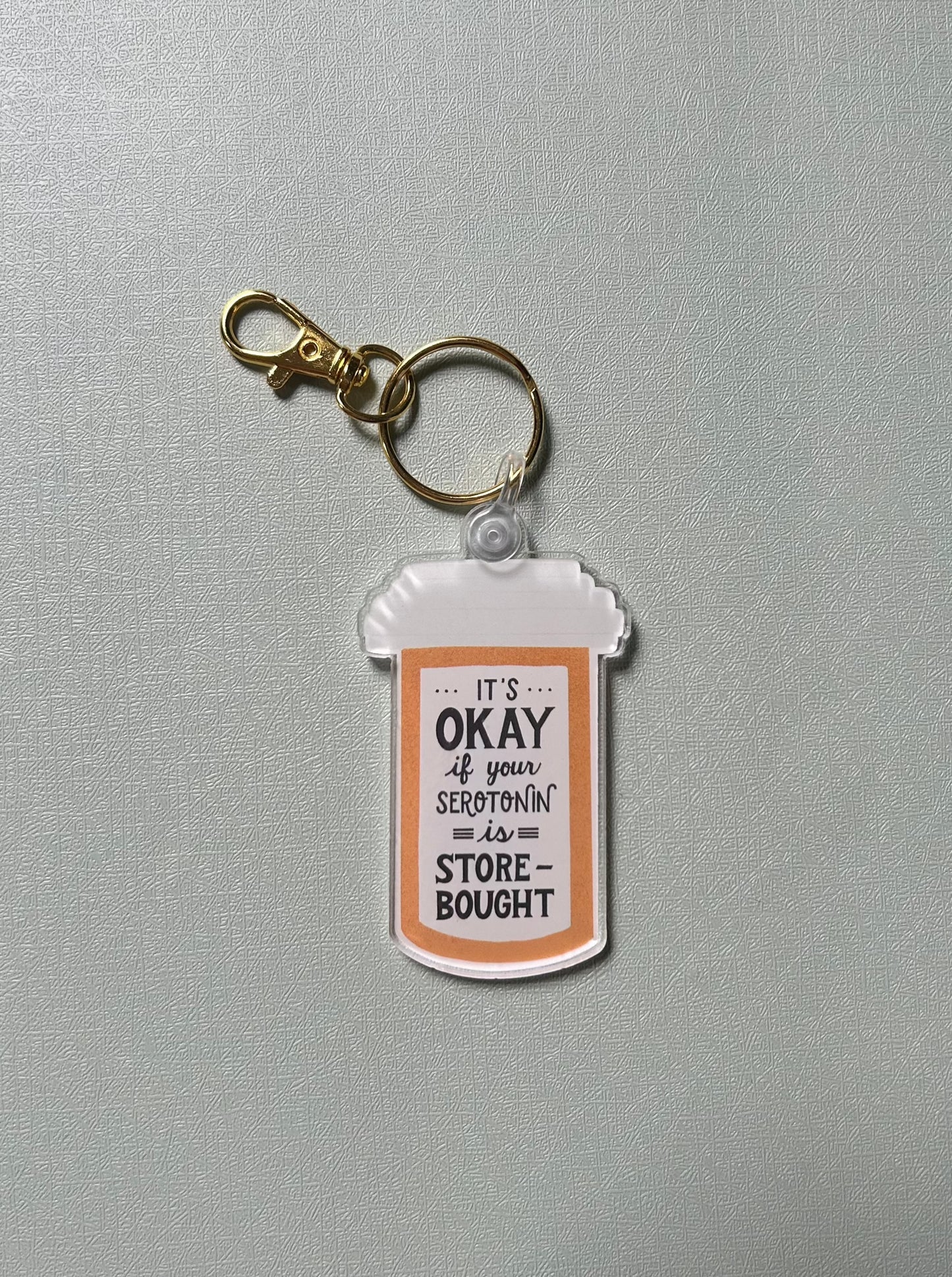 Serotonin Mental Health Acrylic Keychain