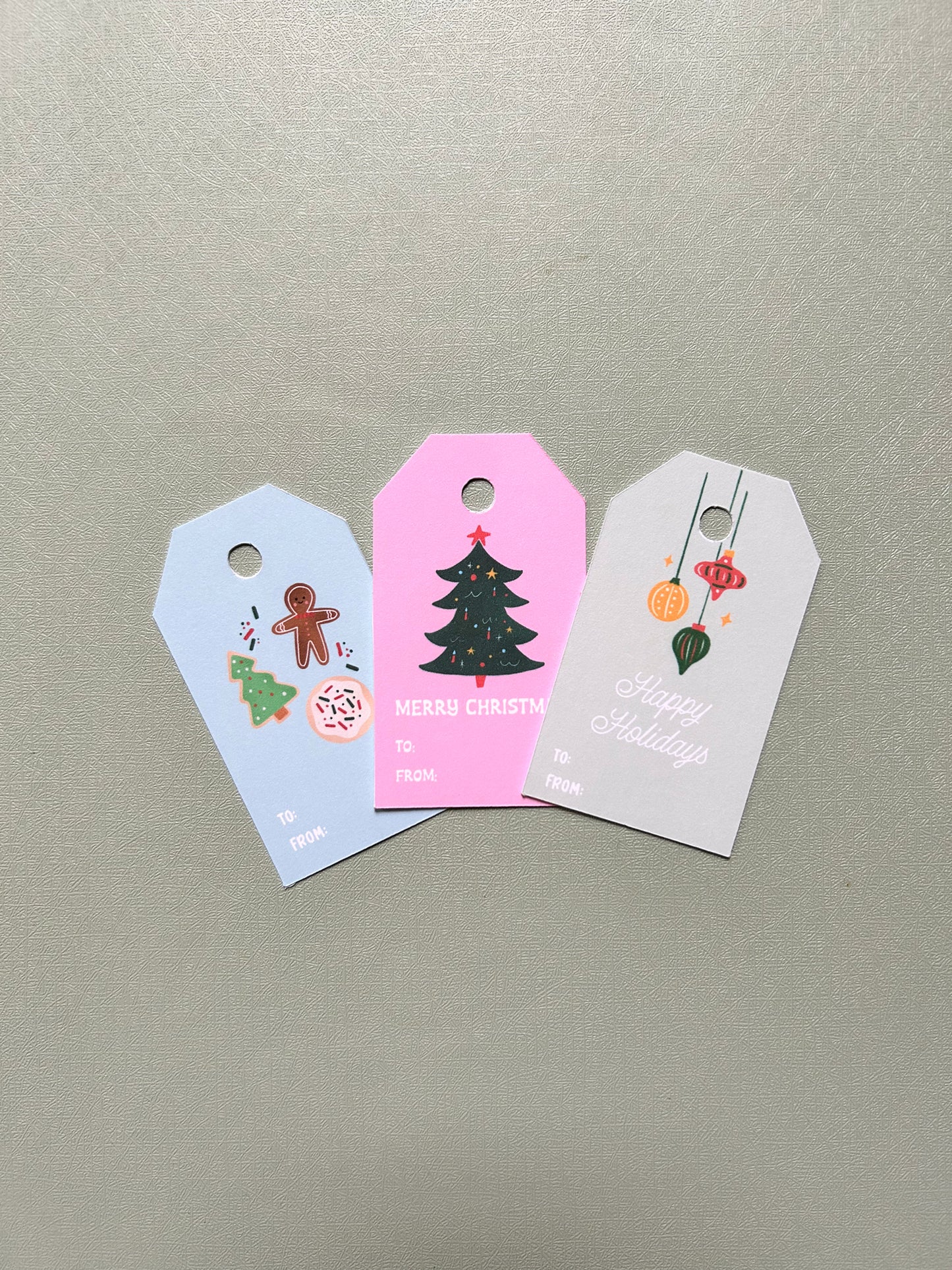 Christmas Cookie Gift Tags - Set of 8
