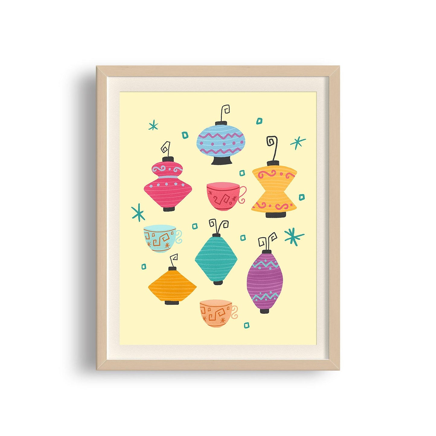 Alice in Wonderland Teacups Art Print - StephKayDesigns