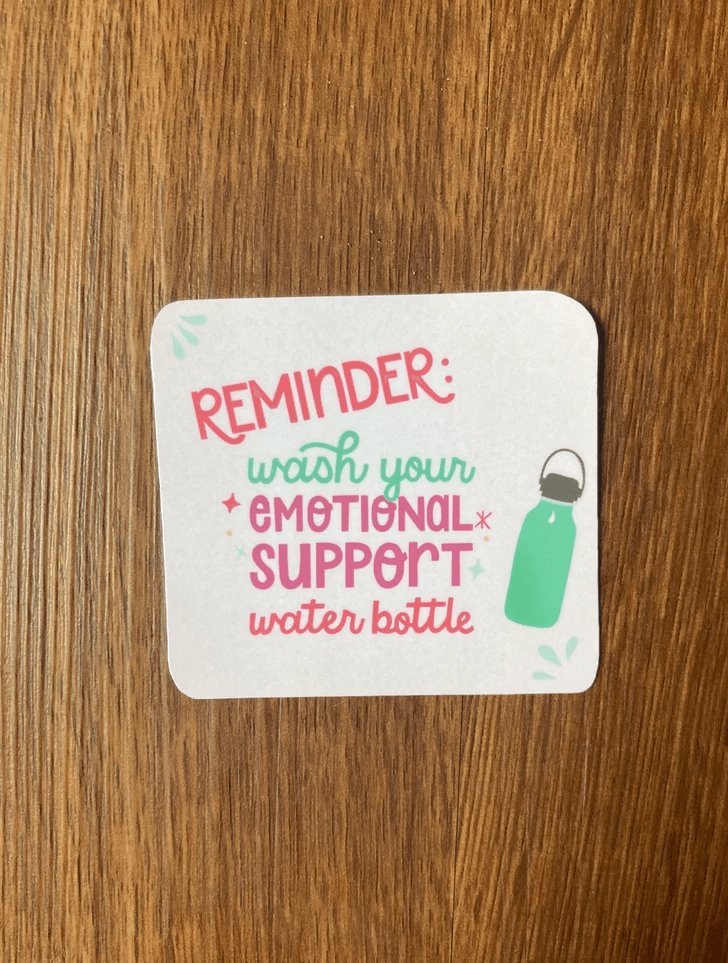 Funny Wash Your Water Bottle Reminder Sticker - StephKayDesigns