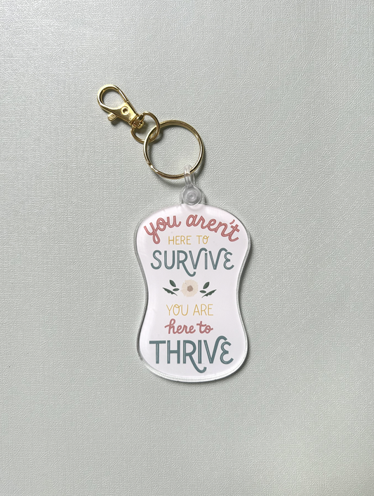 Survive and Thrive Mental Health Acrylic Keychain
