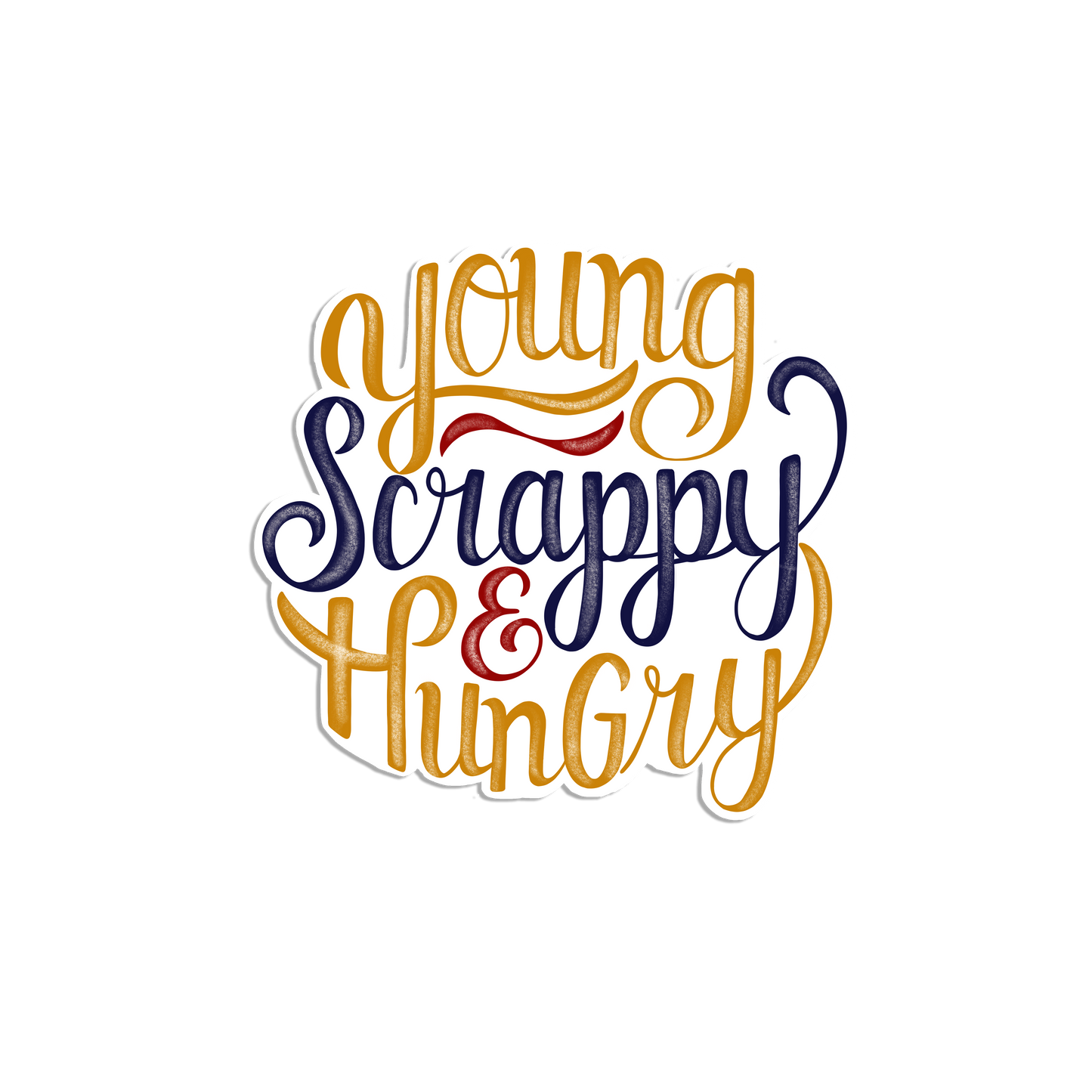 Young Scrappy and Hungry Hamilton Musical Sticker