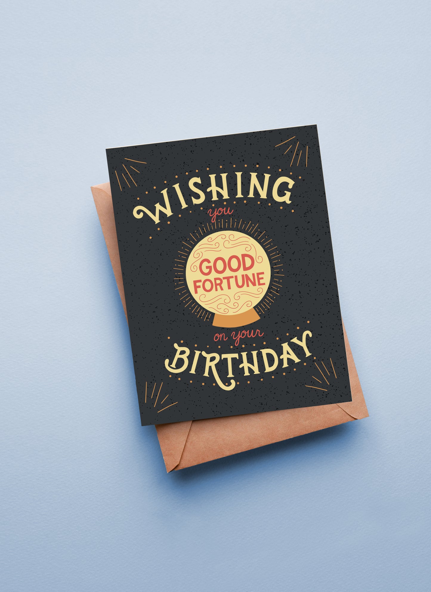 Good Fortune Tarot Birthday Greeting Card