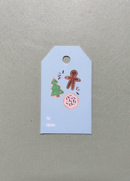 Christmas Cookie Gift Tags - Set of 8
