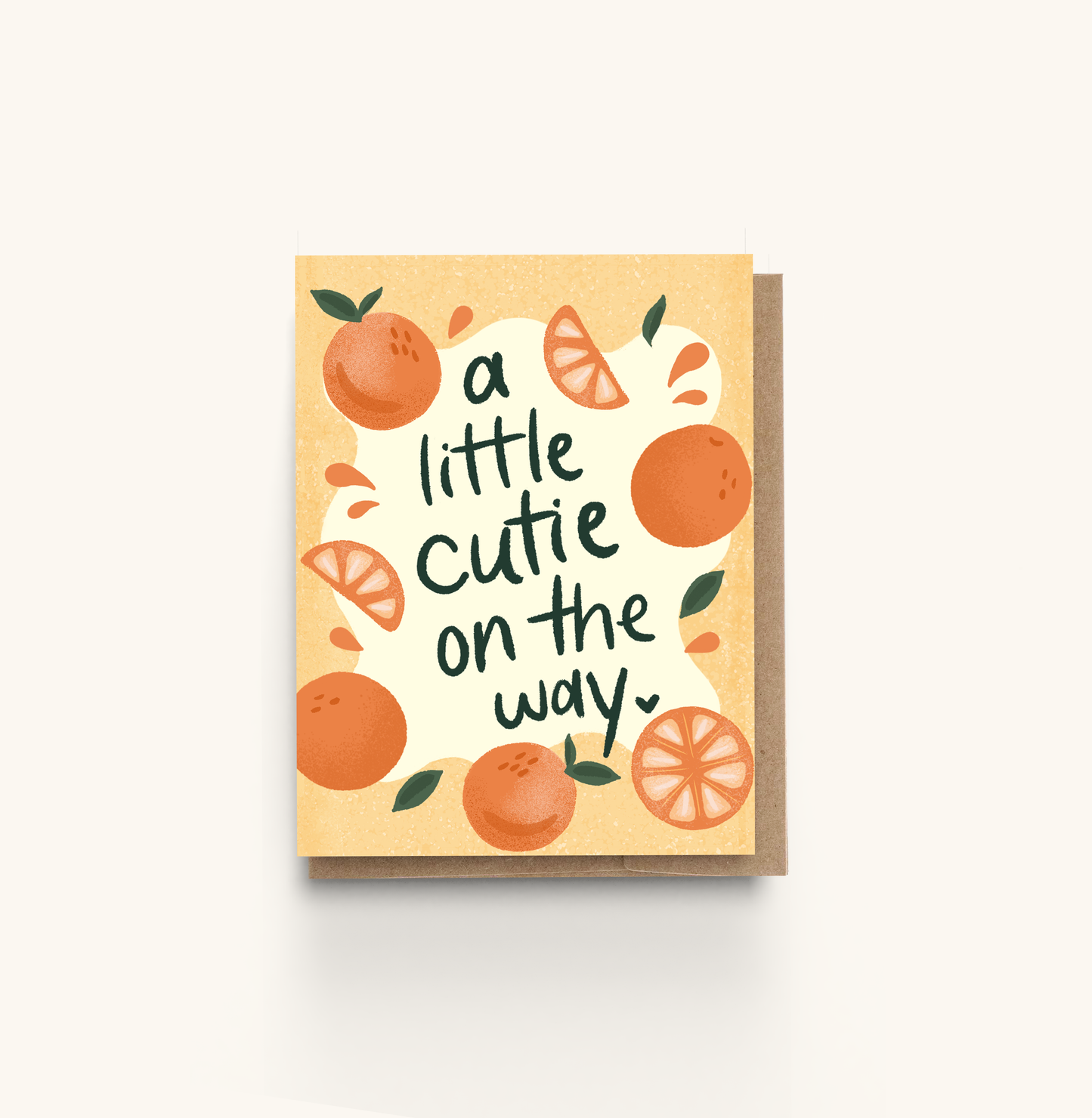 Little Cutie on the Way New Baby Card