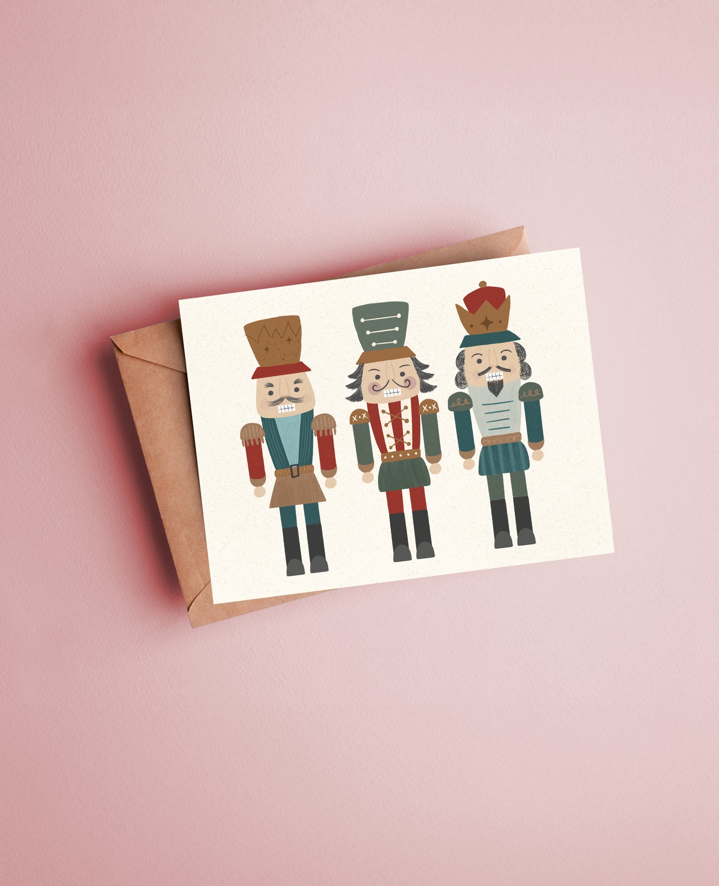 Illustrated Nutcrackers Christmas Greeting Card