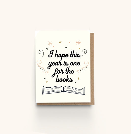 One for the Books Reading Birthday Greeting Card