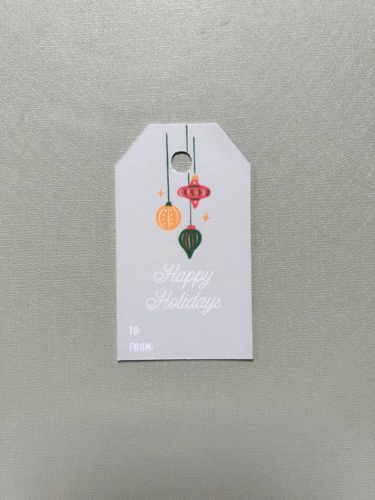 Happy Holidays Gift Tags - Set of 8