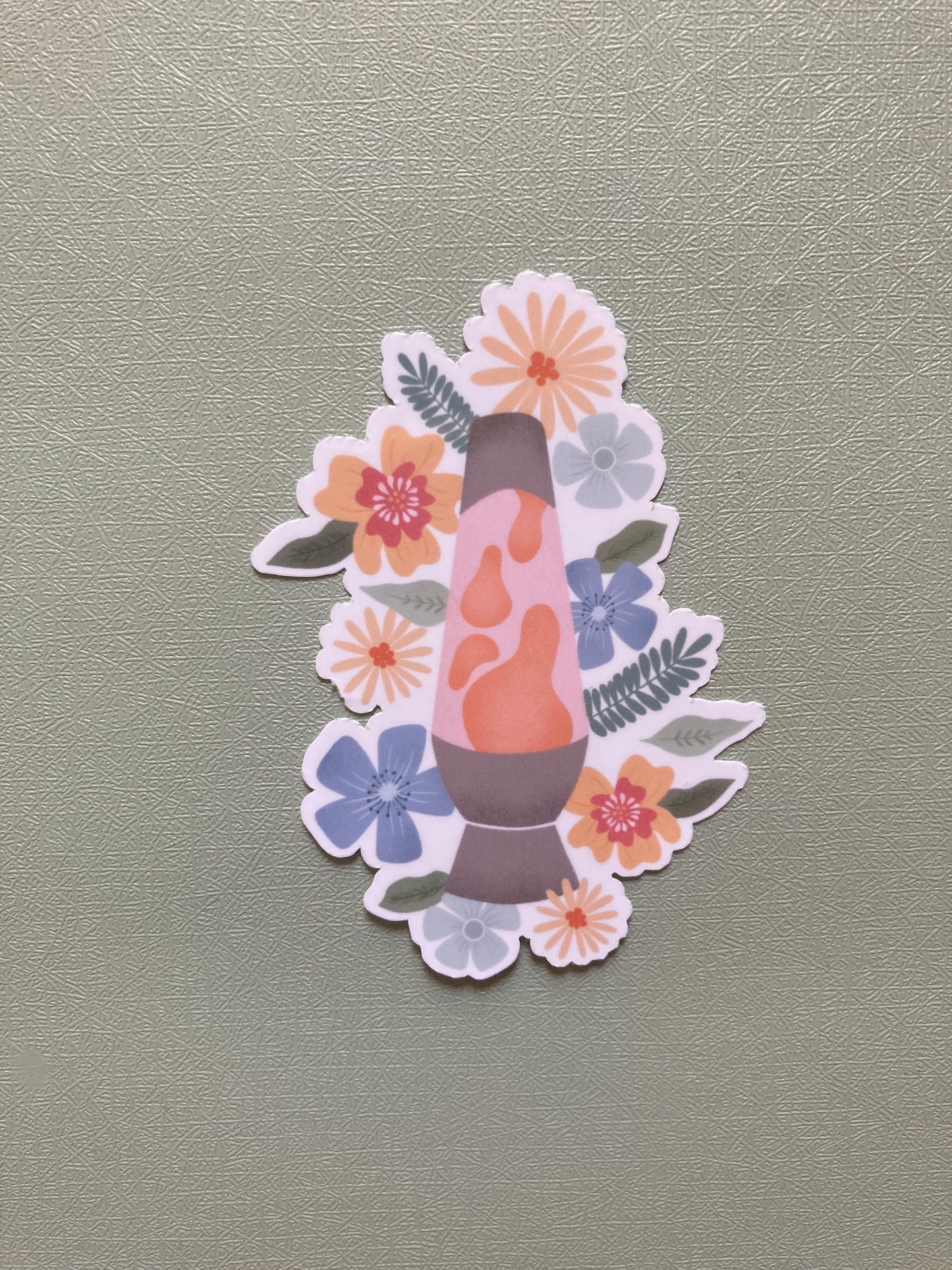 Floral Lava Lamp Sticker - StephKayDesigns