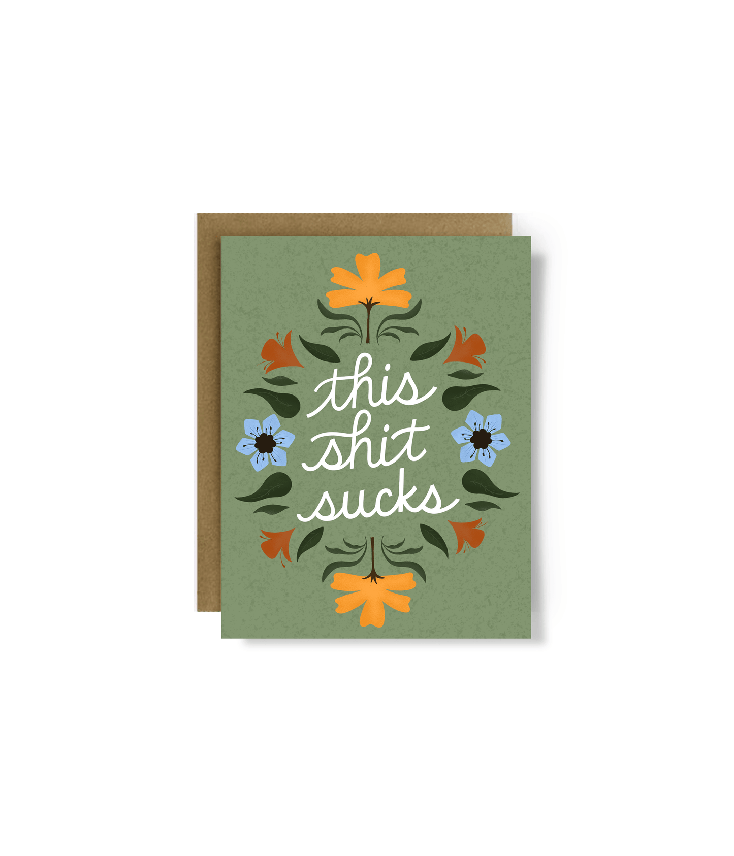 This Shit Sucks Greeting Card - StephKayDesigns