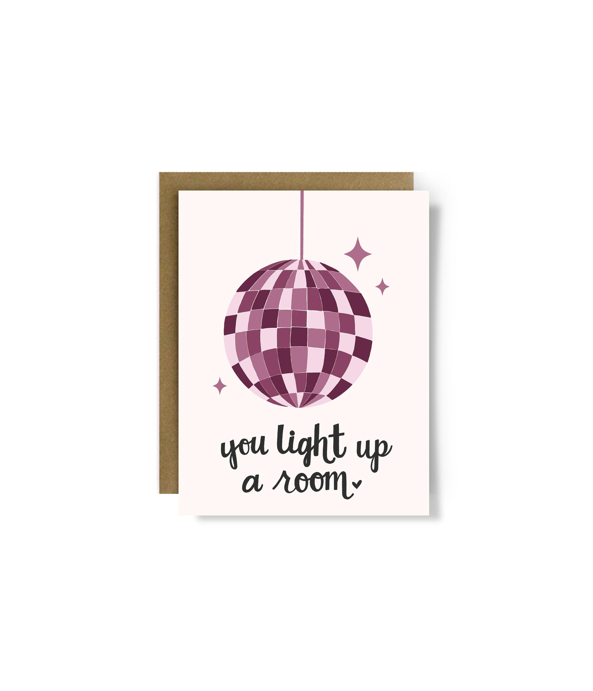 Disco Ball Love Greeting Card - StephKayDesigns