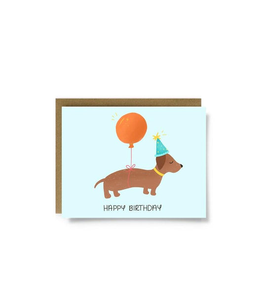 Dachshund Dog Birthday Greeting Card - StephKayDesigns