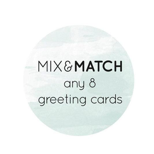 Mix and Match Any 8 Greeting Cards - StephKayDesigns